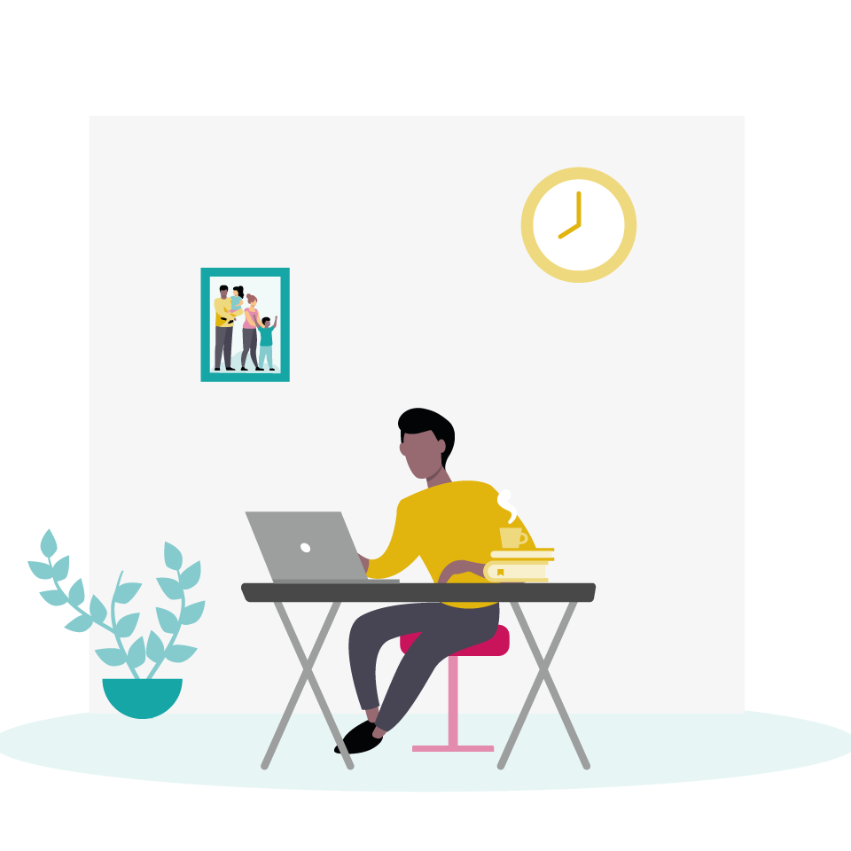 Illustration Vorurteile HomeOffice